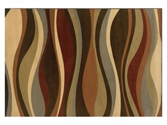 Emery Brown-Green Abstract Rug- 5 Sizes