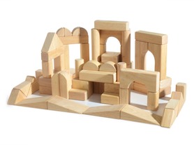 Melissa & Doug 60-Piece Wood Block Set