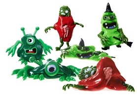 Melting Creature 3-Pk (Witch/Zombie/Monster)