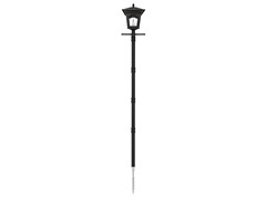 77-Inch Lamp Post and EZ Anchor, Black