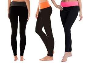 Bottoms Up Leggings Fold Waistband - 5 Colors