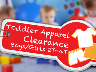 Apparel Clearance: Toddlers (2T-4T)