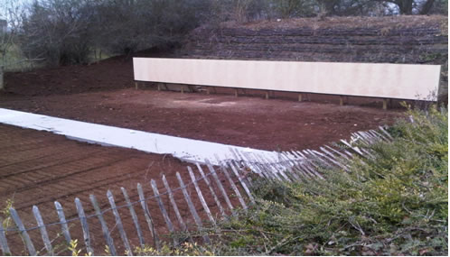 National Training Centre, Bath progress on the building of the outdoor range