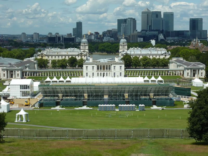  Greenwich Park, ready for the Modern Pentathlon World Cup Final - July 2011