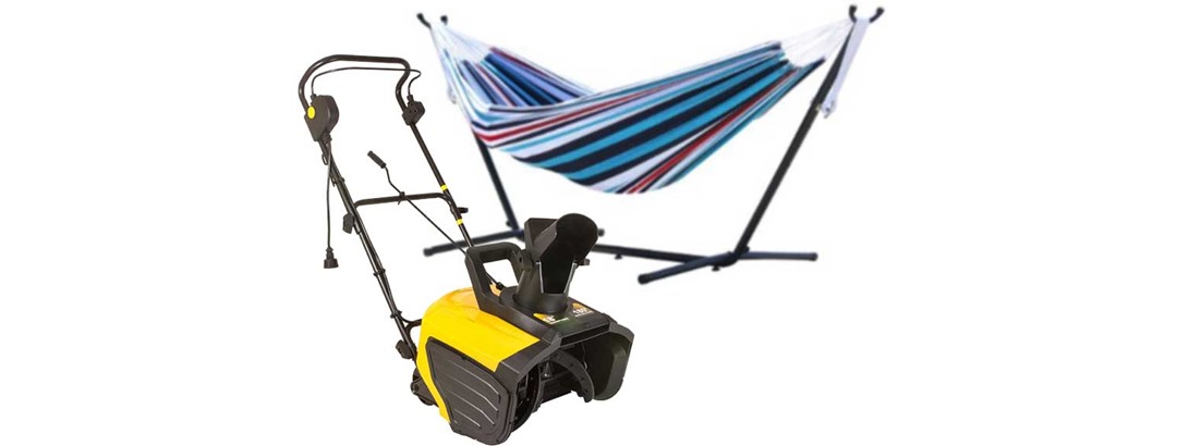 Snow v. Sun: Snow Thrower & Hammocks