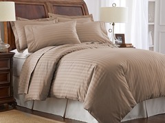 500TC Damask Stripe King Pillowcases-S/2-9 Colors