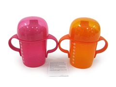 2-Pk 7 Oz - Pink/Orange