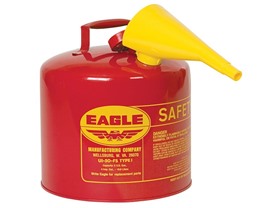 5 Gallon Galvanized Steel Gas Can, Red