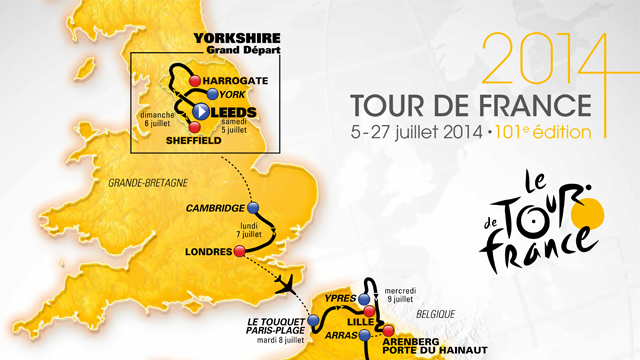 Tour de France 2014 route revealed