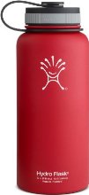 Hydro Flask Insulated Wide Mouth Stainless Steel Water Bottle, Lychee Red, 32-Ounce