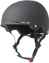 Triple Eight Gotham Rubber Helmet, Black, Small/Medium