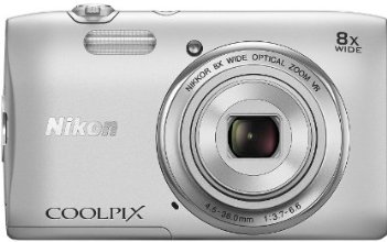 Nikon COOLPIX S3600 20.1 MP Digital Camera with 8x Zoom NIKKOR Lens and 720p HD Video (Silver)