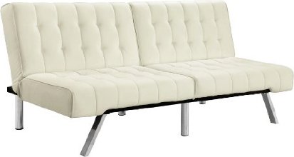 Dorel Home Products Emily Splitback Futon, Vanilla