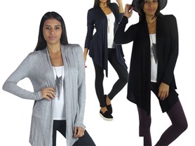 Free to Live Women's 3-Pk Open Cardigan