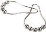 Heavy Duty Roller Shower Curtain Rings, Polished Chrome Clipperton RollerRings®, Set of 12