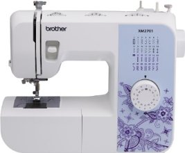 Brother XM2701 Lightweight, Full-Featured Sewing Machine with 27 Stitches, 1-Step Auto-Size Buttonholer, 6 Sewing Feet, and Instructional DVD