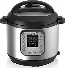 Instant Pot IP-DUO60 7-in-1 Programmable Pressure Cooker with Stainless Steel Cooking Pot and Exterior, 6-Quart/1000-watt, Latest 3rd Generation Technology