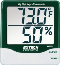 Extech 445703 Big Digit Hygro-Thermometer with Min/Max