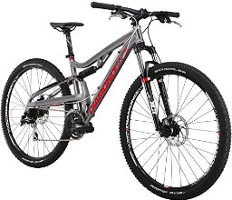 Diamondback Bicycles 2015 Recoil Full Suspension Complete Mountain Bike, 16-Inch/Small, Silver