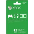 Xbox LIVE 12 Month Gold Membership Card