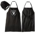 NFL OAKLAND RAIDERS BARBEQUE APRON AND CHEFS HAT SET