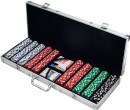 Trademark Poker 500 Dice Style 11.5-Gram Poker Chip Set