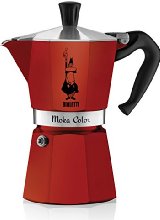 Bialetti 06905 6-Cup Espresso Coffee Maker, Red