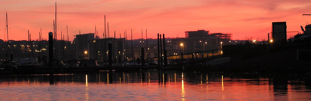 The Pontoons at Dusk