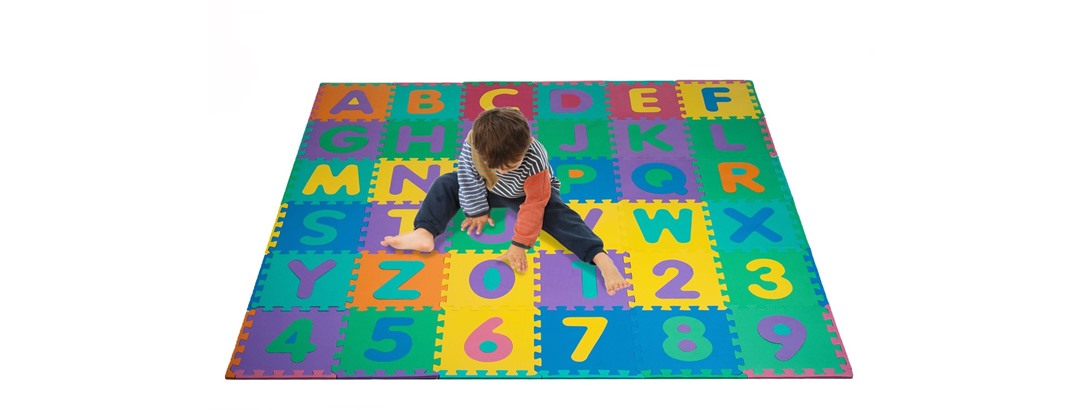 96Pc Foam Floor Alphabet & Number Puzzle Mat