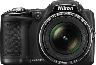 Nikon COOLPIX L830 16 MP CMOS Digital Camera with 34x Zoom NIKKOR Lens and Full 1080p HD Video (Black)