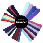 Schmale Krawatte 5 cm - von Hand gefe...