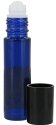 Aromatherapy Glass Roll On Bottles, Cobalt Blue Glass - Set of 6 Pack