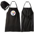 NFL PITTSBURGH STEELERS BARBEQUE APRON AND CHEFS HAT SET