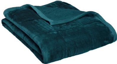 Northpoint Baroque Quilted Berber Reversible Throw Blanket, Teal