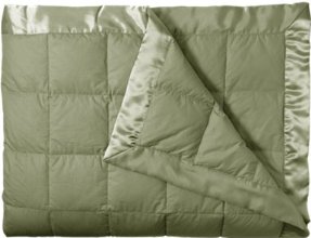 Eddie Bauer Unisex-Adult Down Blanket, Moss FL/QN Full Queen