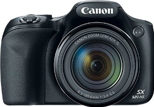 Canon PowerShot SX520 16Digital Camera with 42x Optical Image Stabilized Zoom with 3-Inch LCD (Black)