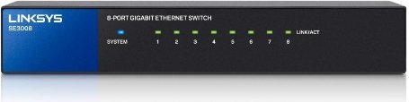 Linksys 8-Port Metallic Gigabit Switch (SE3008)