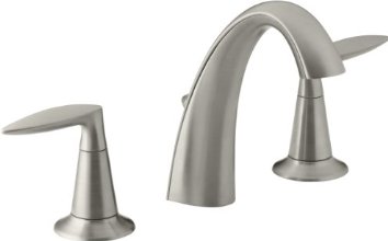 KOHLER K-45102-4-BN Alteo Widespread Lavatory Faucet, Vibrant Brushed Nickel