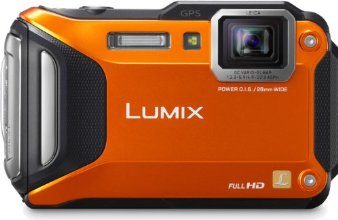 Panasonic Lumix DMC-TS5 16.1 MP Tough Digital Camera with 9.3x Intelligent Zoom (Orange)