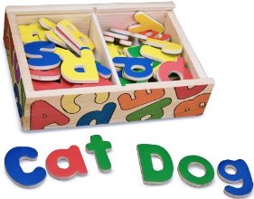 Melissa & Doug Magnetic Wooden Alphabet