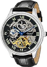 Ingersoll Men's IN2713BK "Ulzana" Stainless Steel Automatic Watch with Black Leather Band