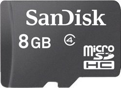 SanDisk 8GB Class 4 microSDHC Memory Card (SDSDQM-008G-B35)