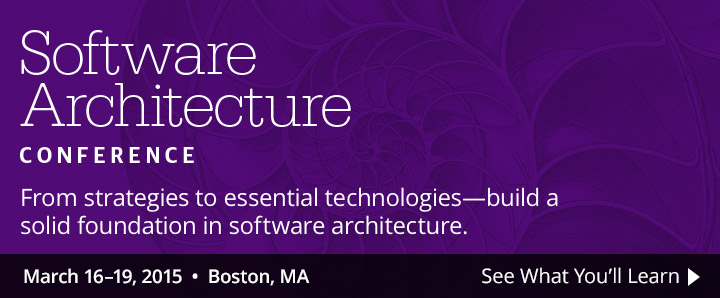 Software Architecture Conference, March 16-19, 2015. See what you'll learn.