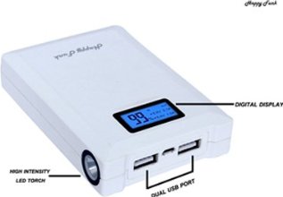 Happy Funk 10400mAH Power Bank (White)