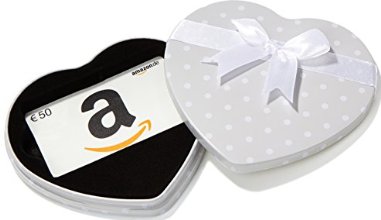 Amazon.de Box mit Geschenkkarte - 50 EUR (Herz)