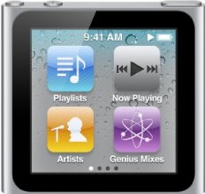 Apple iPod nano MP3-Player 8 GB (6. Generation, Multi-touch Display) silber