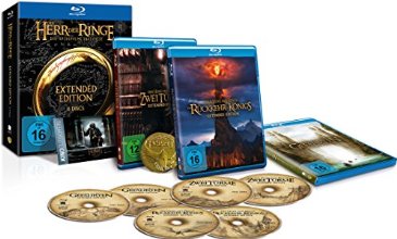 Der Herr der Ringe - Die Spielfilm Trilogie (Extended Edition) inkl. Kinogutschein für Hobbit 3 und Sammlermünze (exklusiv bei Amazon.de) [Blu-ray] [Limited Edition]