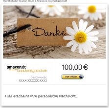 Amazon.de Gutschein per E-Mail (Dankeschön mit Blumen)