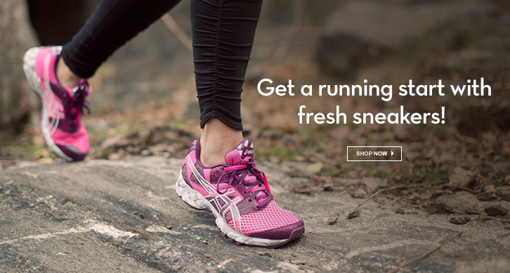 Get a running start with fresh sneakers! 