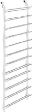 Whitmor 6486-1746-WHT Over-The-Door Shoe Rack, White, 36-Pair